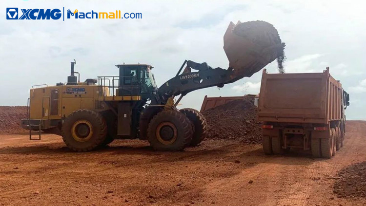 LW1200KN wheel loader for sale | XCMG 12 ton 6.5m3 418kw heavy loader price