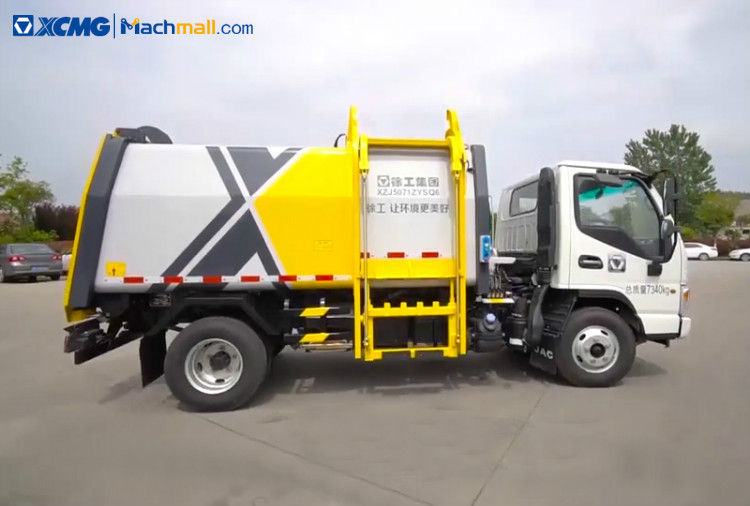 China XCMG 5 cubic meter garbage disposal truck For Sale