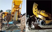 XCMG Manufacturer Mini Concrete Truck Mixer SLM4 mobile cement mixing machinery price