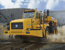 XCMG Official mining dump truck 6x6 40 ton  XDA40 articulated dump truck for sale