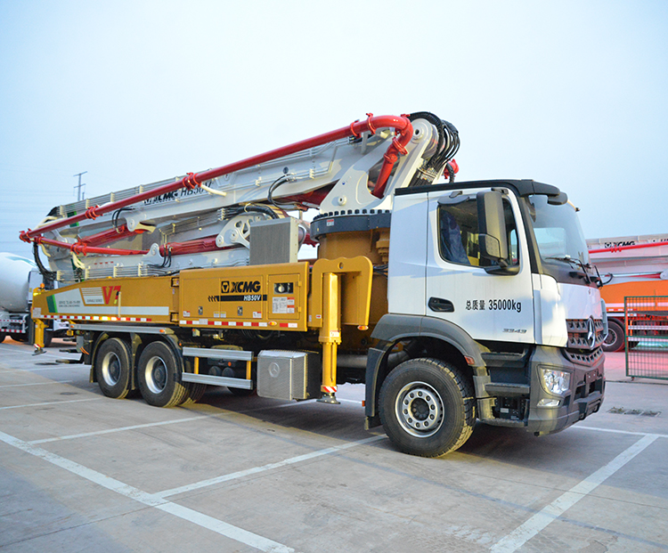 XCMG Schwing concrete pump truck HB50V China new 50m concrete truck with benz chassis price