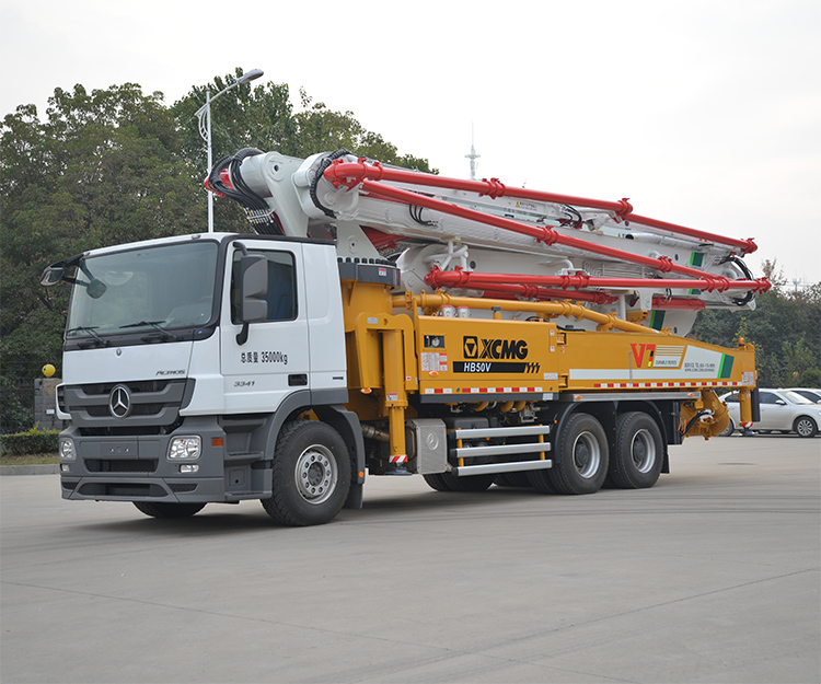 XCMG Schwing concrete pump truck HB50V China new 50m concrete truck with benz chassis price