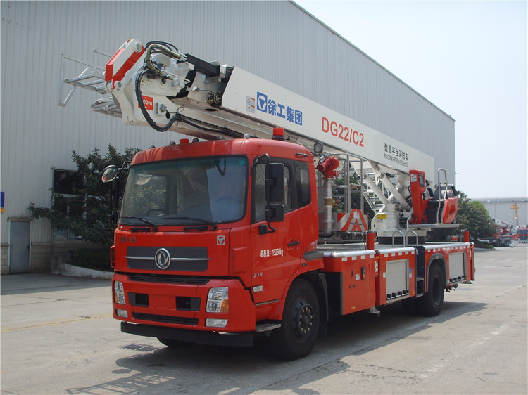 XCMG 4x2 fire rescue truck DG22C2 small mini 22m aerial platform fire truck price for sale