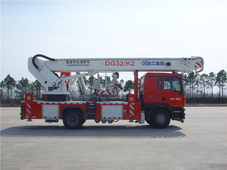 XCMG official rescue fire truck 32m DG32K2 China mini aerial platform fire truck for sale