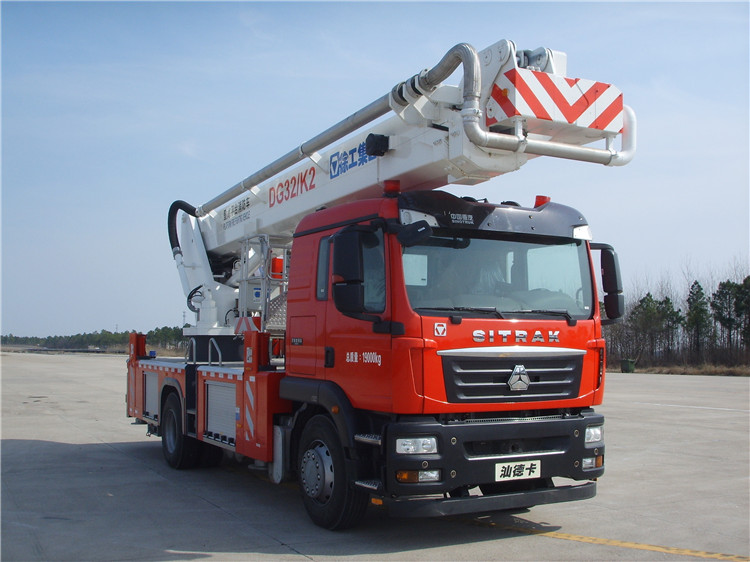 XCMG official rescue fire truck 32m DG32K2 China mini aerial platform fire truck for sale