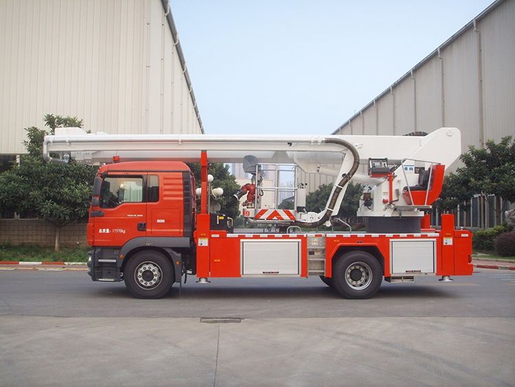 Platform Fire Engine XCMG aerial platform fire truck DG32K3 China 32m fire fighting truck ...
