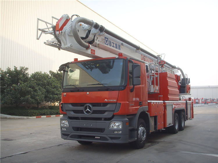 XCMG official Fire Truck 34m aerial ladder fire truck DG34M1 water tower fire truck new telescopic platform fire trucks for sale