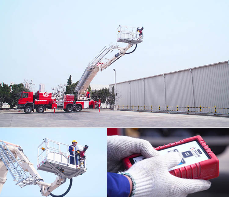 XCMG 54m fire fighting truck DG54M1 hydraulic aerial platform fire truck with Benz chassis for sale