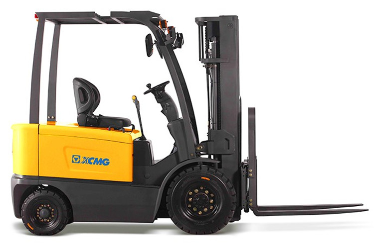 XCMG Electric Reach Forklift 4 Wheel 2.5 Ton Small Forklifts Truck Machine With FB25-AZ1 Attachment