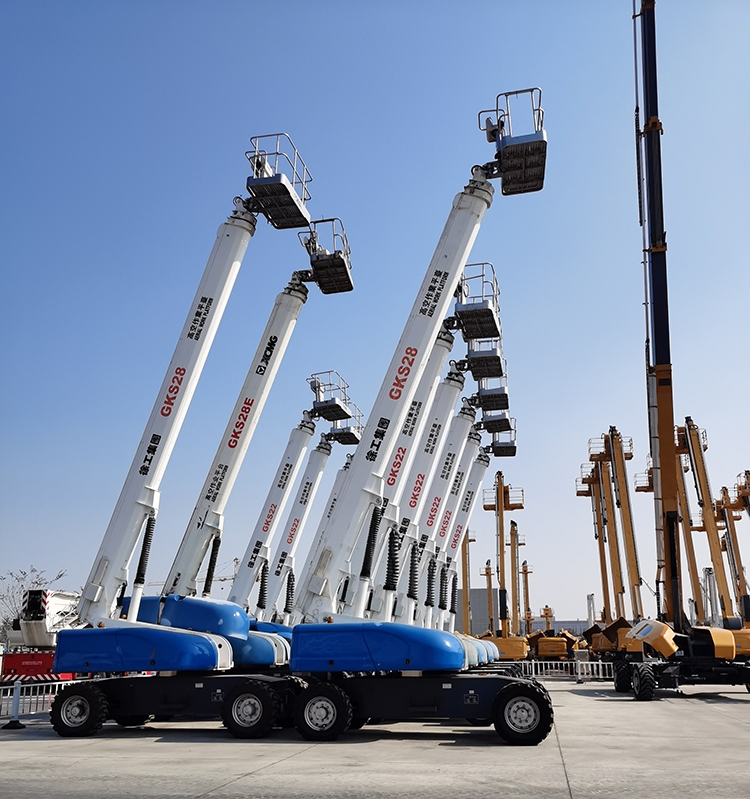 XCMG official 28m cheap telescopic boom lift GKS28 stock discount lift table equipment on sale