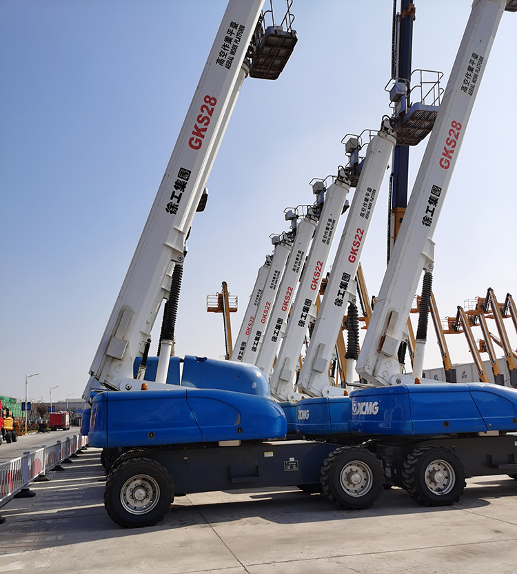 XCMG cheap telescopic boom lift GKS22 China 22m stock discount boom lift table equipment on sale