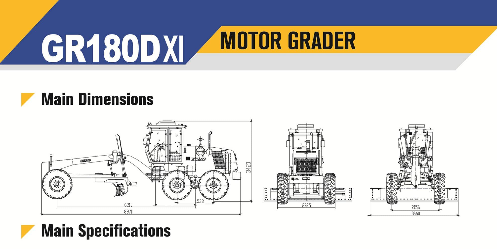 XCMG Official Motor Grader GR180D XI For Sale