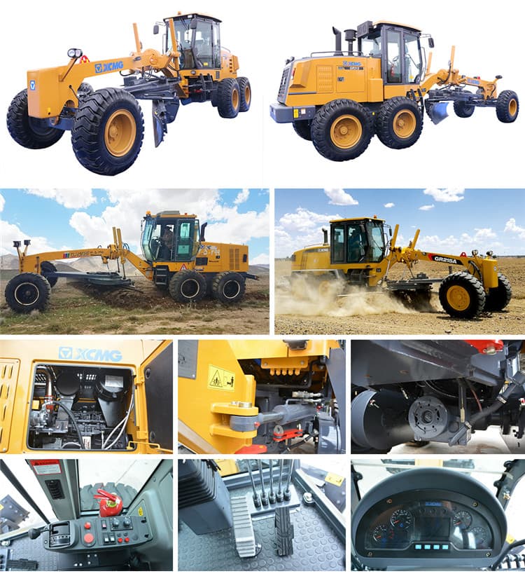 XCMG Road Machines For Construction 215hp China Grader Motor GR215A For Sale
