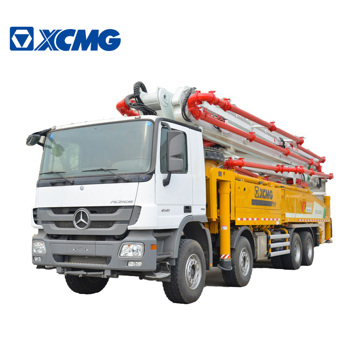 China brand 58m concrete pump machine HB58K concrete mixer pump truck with diesel engine