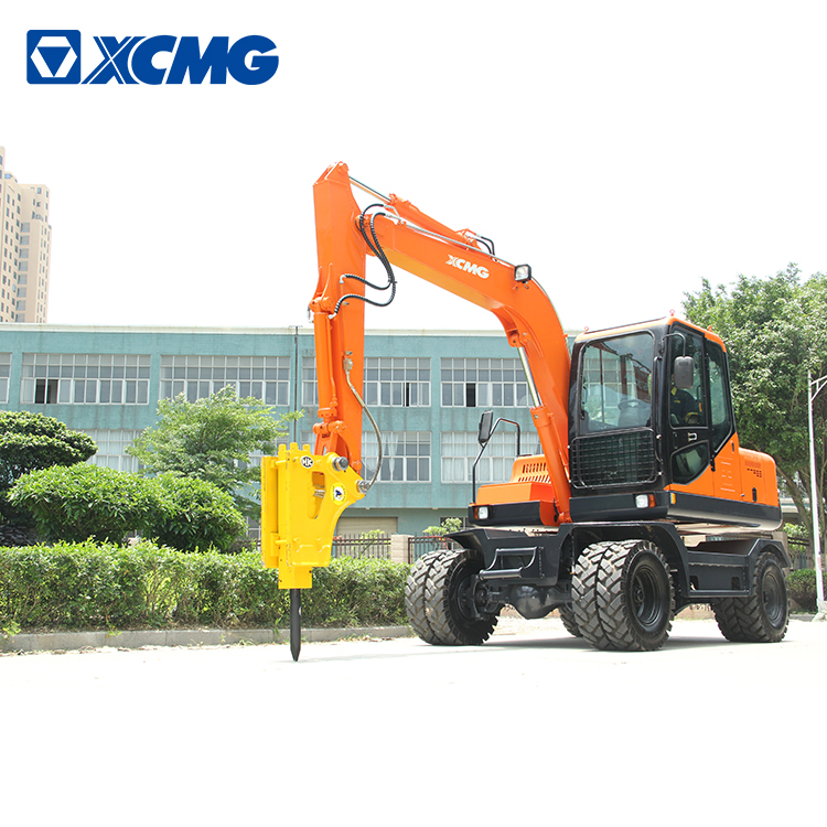 XCMG 9 ton wheel excavator HNE90W with spreader price