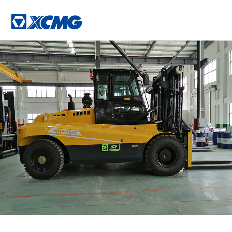 XCMG China new heavy duty forklift small 16 ton counterweight diesel forklift HNF-160S