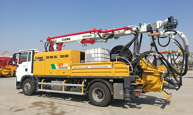 XCMG Schwing truck mounted concrete shotcrete spraying machine HPC30KI with HOWO chassis price