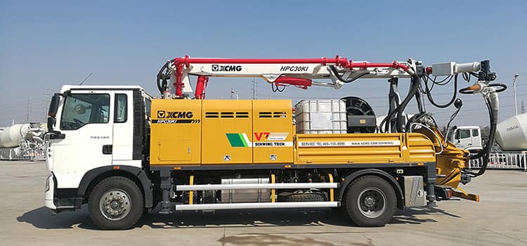 XCMG Schwing truck mounted concrete shotcrete spraying machine HPC30KI with HOWO chassis price