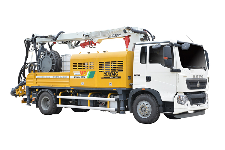 XCMG Schwing 132kW truck mounted concrete spraying shotcrete machine HPC30V with HOWO chassis price