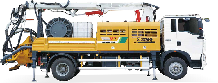 XCMG Officical China top Concrete Machinery HPS30V Truck Mounted Concrete Spraying Machine for sale