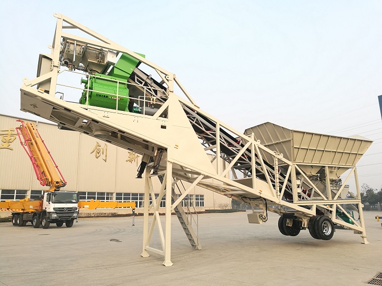 XCMG Official HZS40 small concrete batching plant 40m3 mobile concrete batching plant for sale