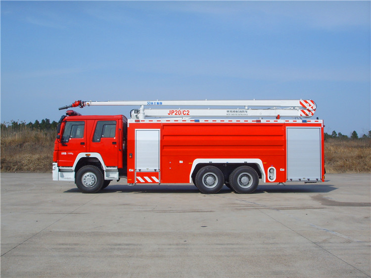 XCMG 20m fire tender trucks JP20C2 water and foam towers fire truck howo chassis for sale