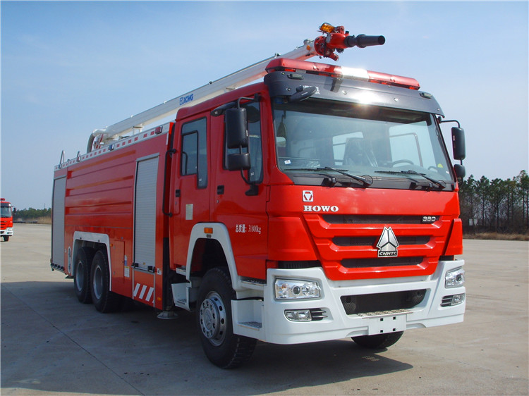 XCMG 20m fire tender trucks JP20C2 water and foam towers fire truck howo chassis for sale