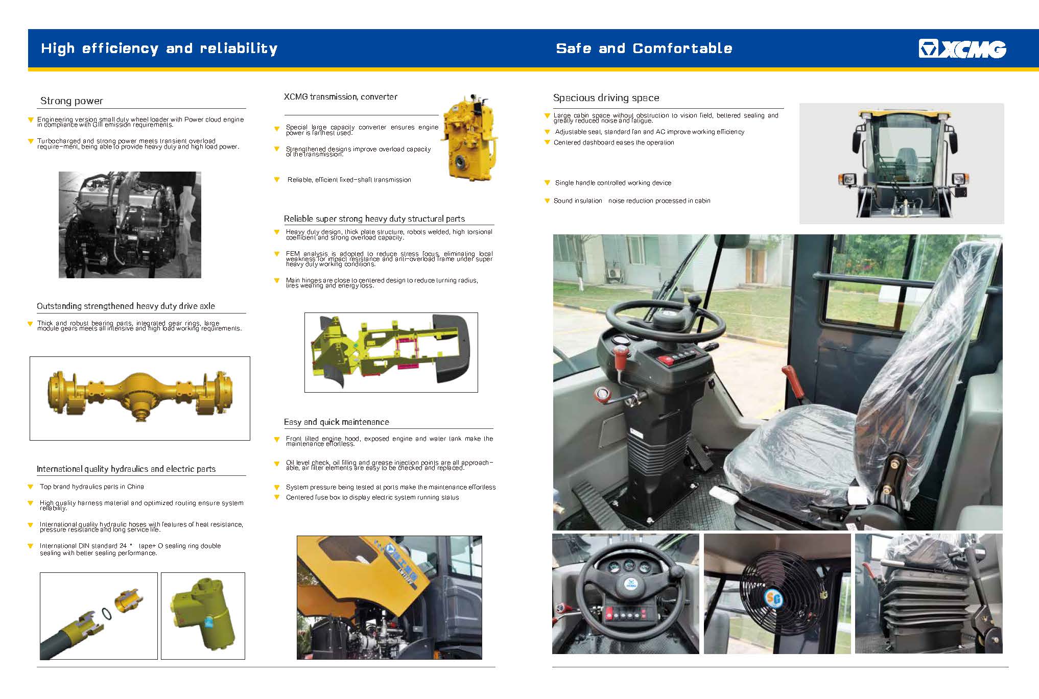 XCMG Official 1.6ton Wheel Loader LW160FV