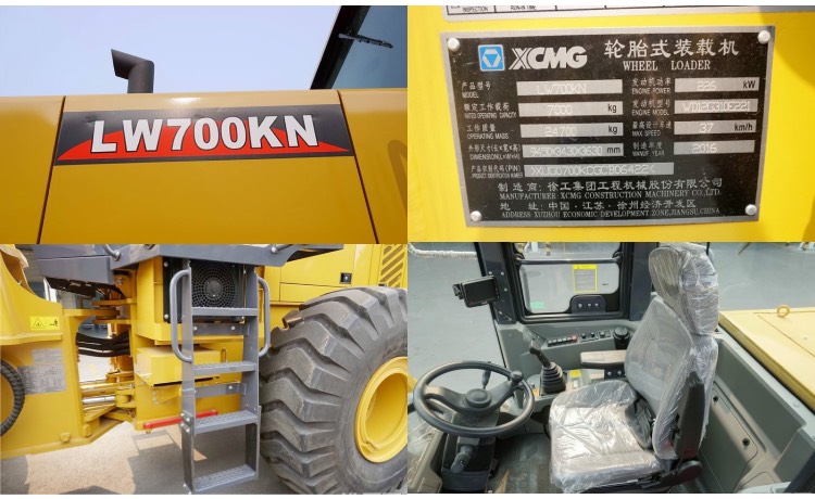 XCMG Official 7 Ton Wheel Loader Tractor Front Loader LW700KN China Loader Wholesale Price