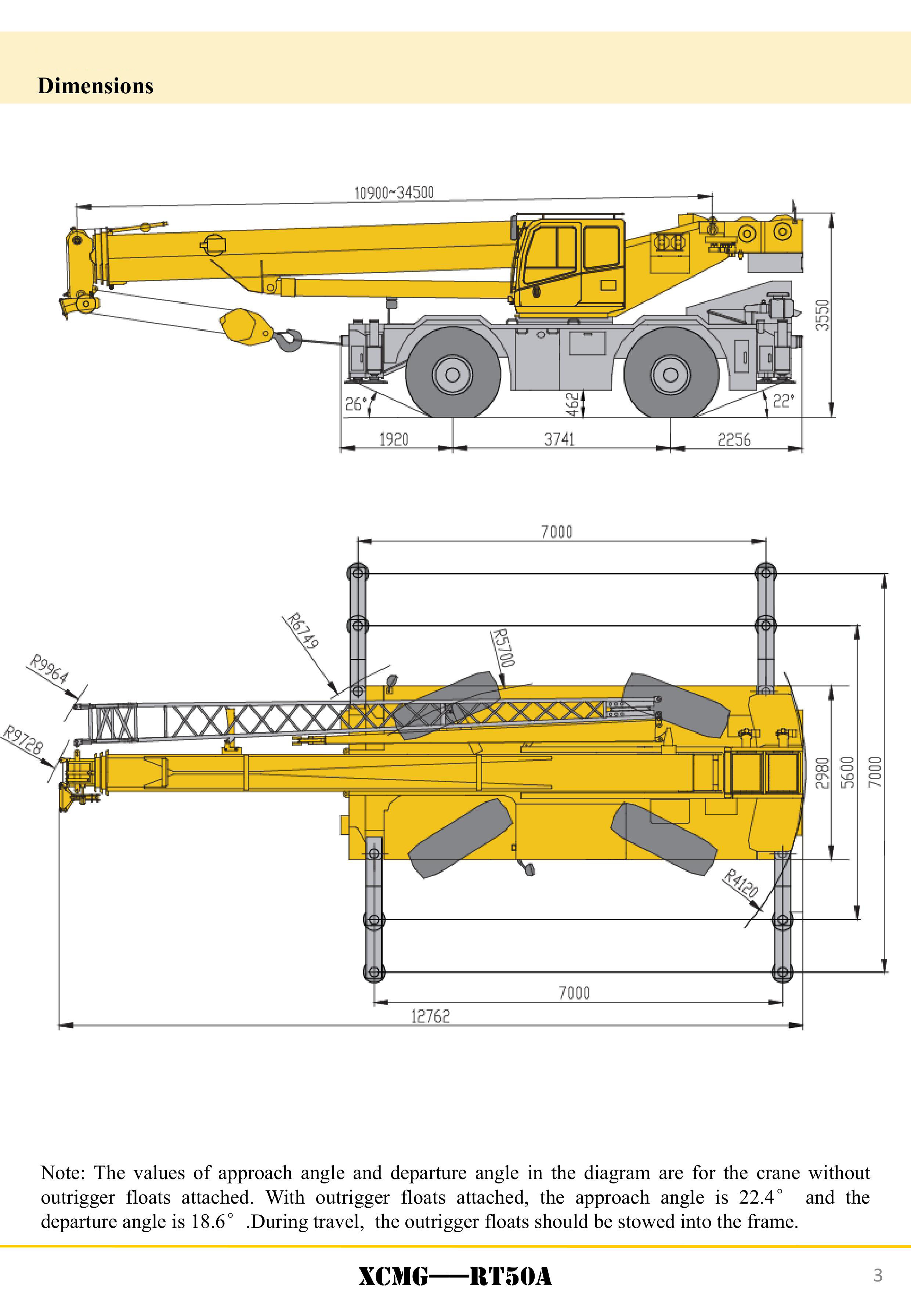 XCMG Official RT50A Rough Terrain Crane for sale