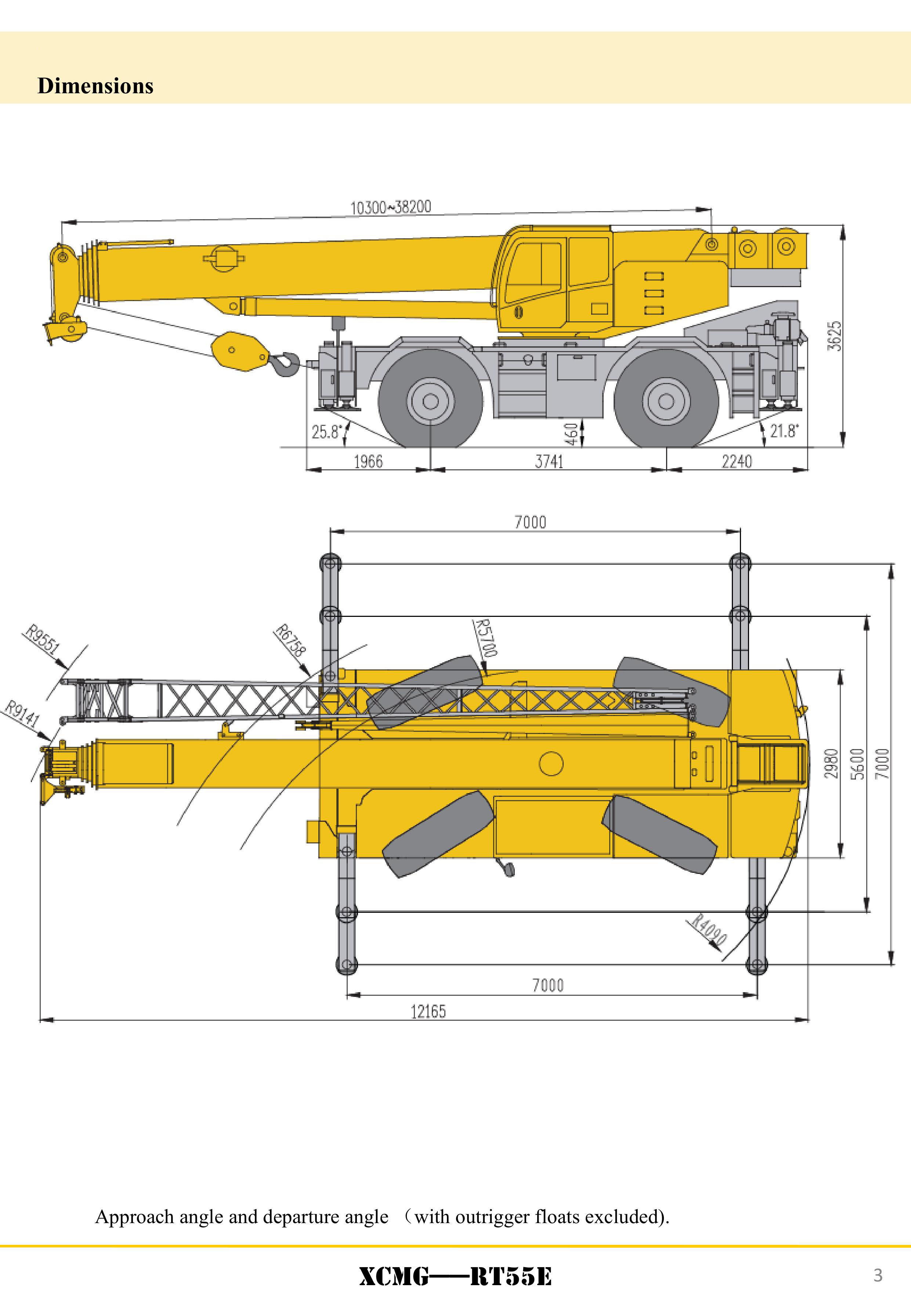 XCMG Official RT55E Rough Terrain Crane for sale