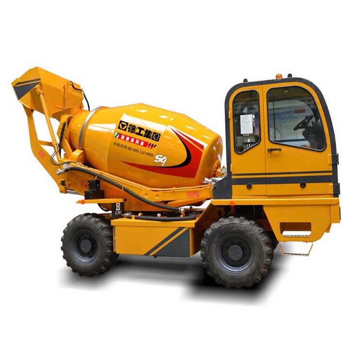 XCMG 5m3 Truck Concrete Mixer SLM4 Small Self-loading Concrete Mixer Truck for sale