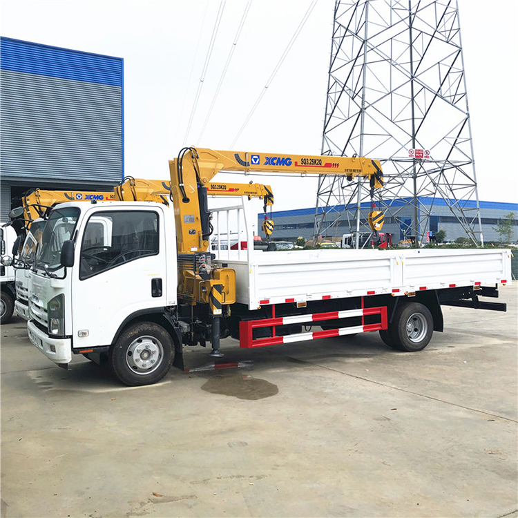 XCMG Lorry Crane 3 ton Mini Knuckle Boom Truck Mounted Crane SQ3.2SK2Q for Sale