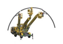 XCMG Arch Installation Trolley TGC1300 Three Boom Robot Arch Mounting Trolley Price