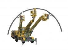 XCMG Arch Installation Trolley TGC1300 Three Boom Robot Arch Mounting Trolley Price