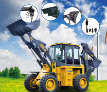 XCMG Official 2.5 ton backhoe loader WZ30-25 mini loader backhoe with price