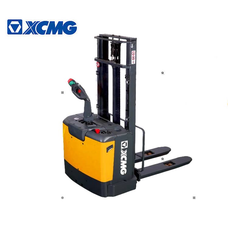 XCMG official 1.2 ton electric stacker China new XCS-P12 AC battery walking pallet stackers price