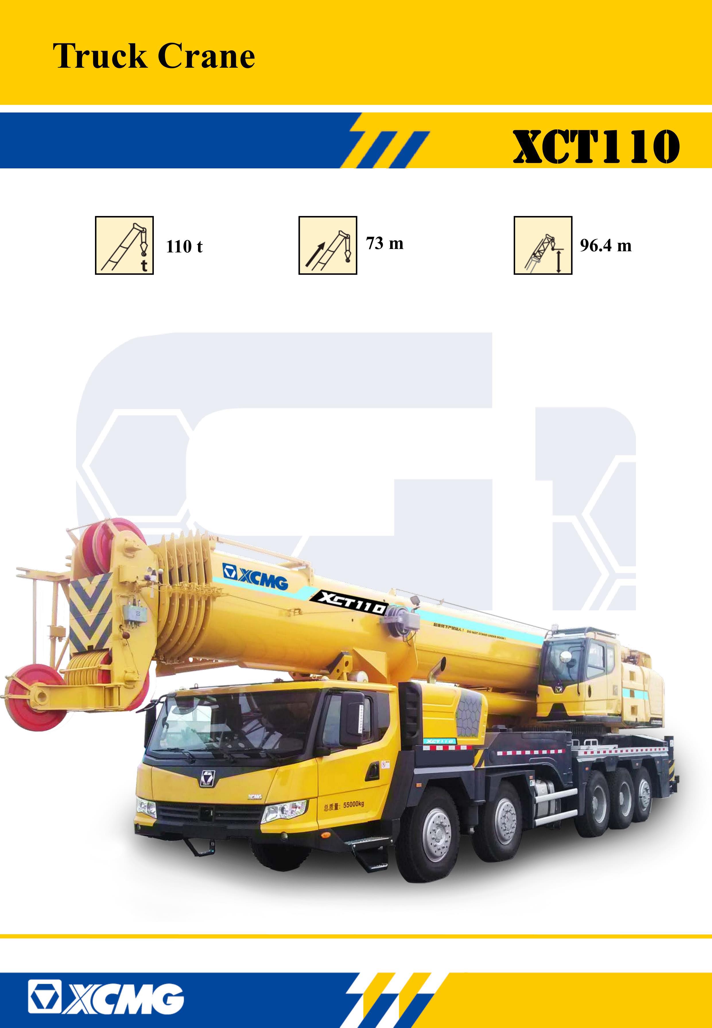 XCMG Official  XCT110 Truck Crane for sale