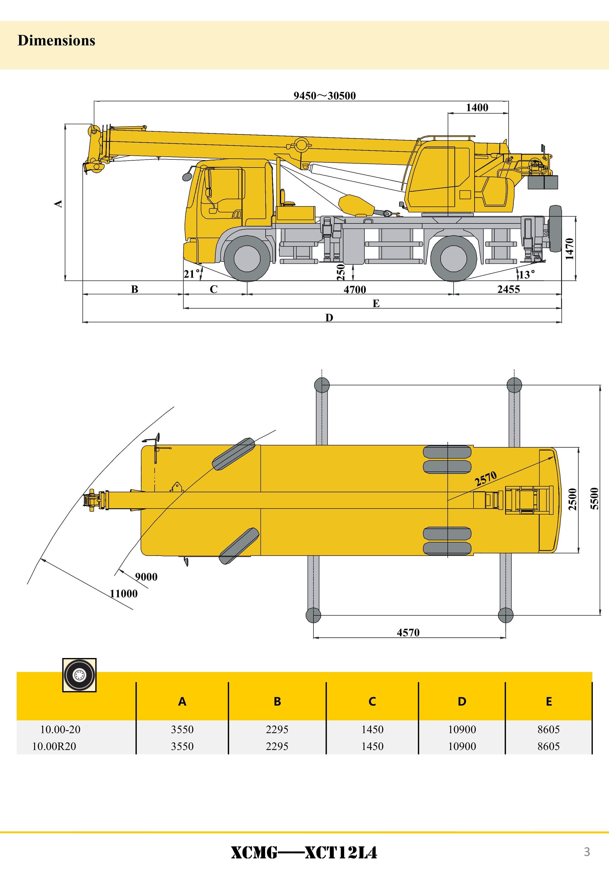 XCMG Official XCT12L4 Truck Crane for sale