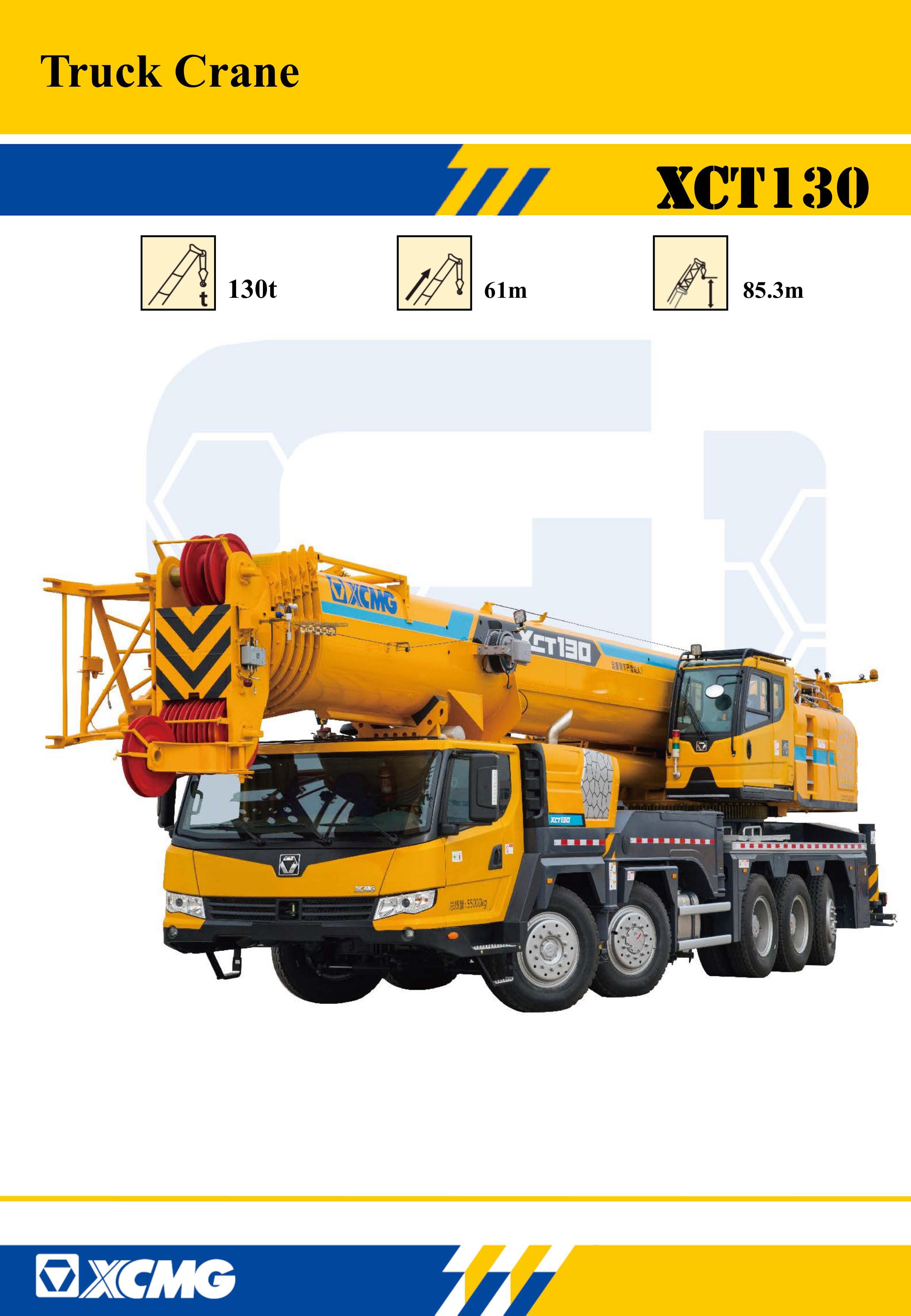 XCMG Official  XCT130 Truck Crane for sale