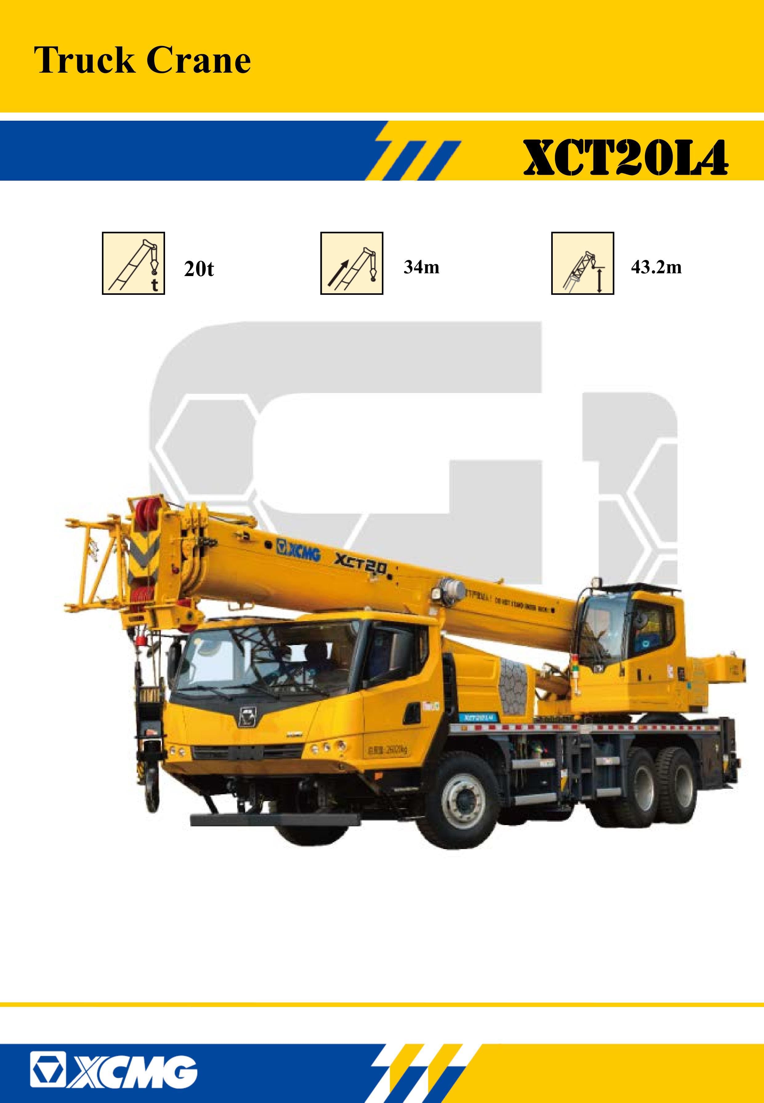XCMG Official XCT20L4 Truck Crane for sale