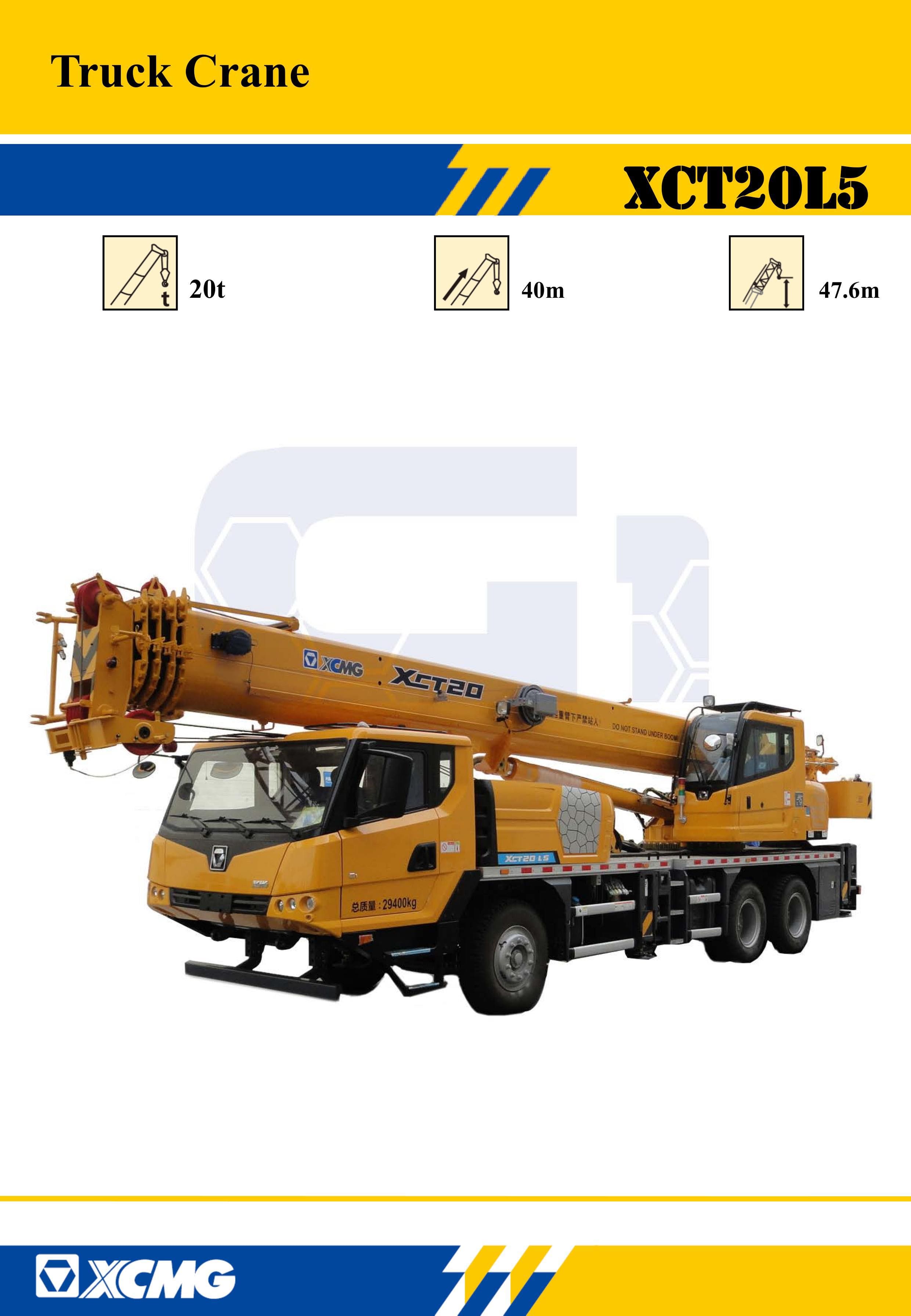 XCMG Official XCT20L5 Truck Crane for sale