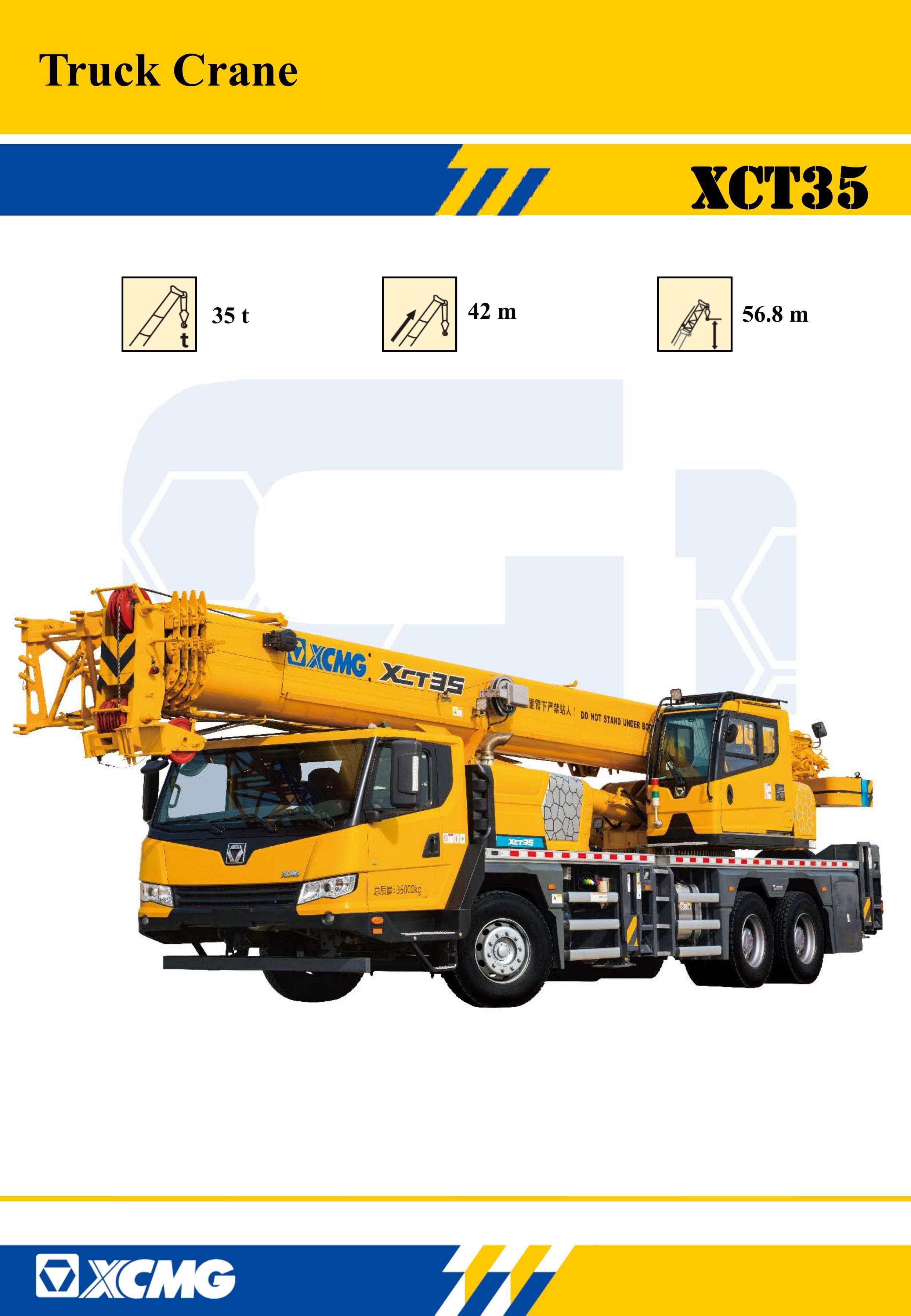 XCMG Official XCT35 Truck Crane for sale