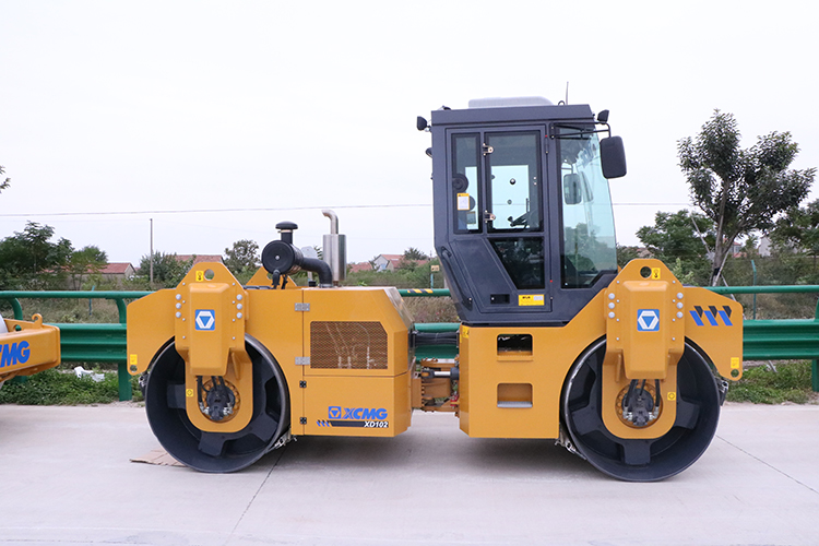 XCMG official 10 ton asphalt compactor XD103 China double drum ...