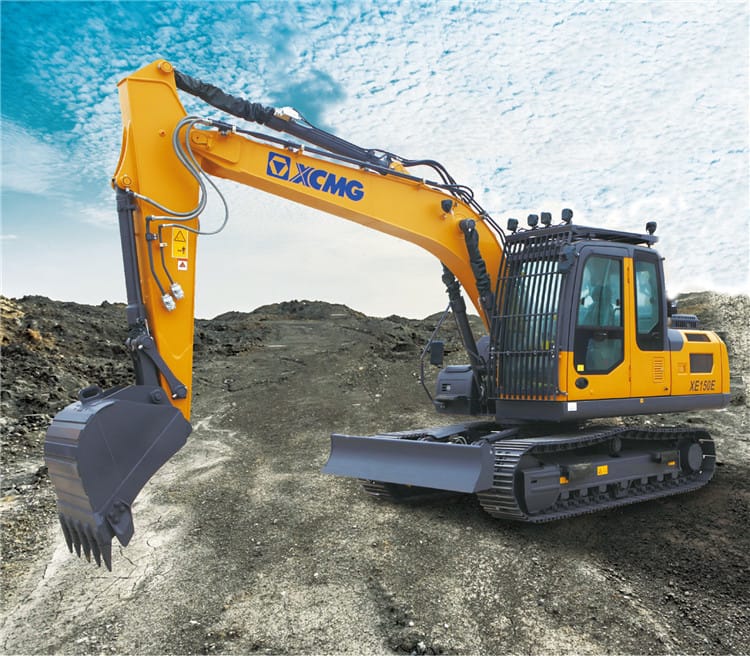 XCMG 15 Ton Excavator Crawler Excavators XE150E Meets North America EPA Tier 4F Emissions For Sale