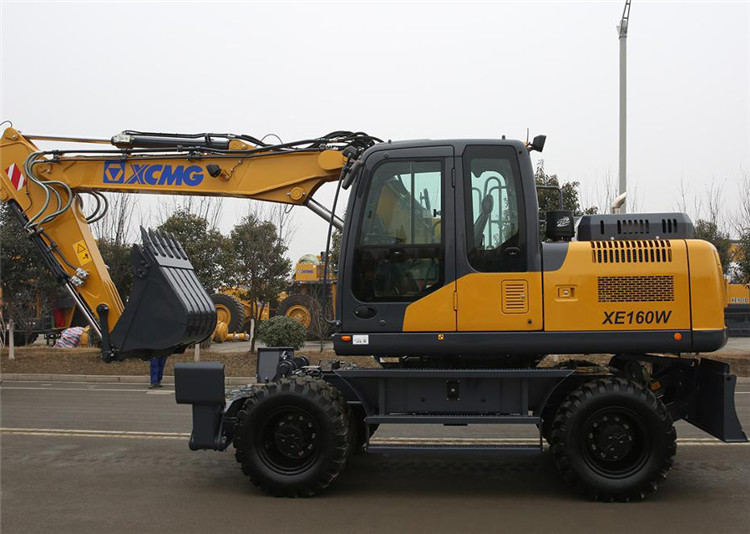 XCMG Factory Price New 15 Ton Hydraulic Wheel Excavator Machine XE160W With Euro Stage IV For Sale