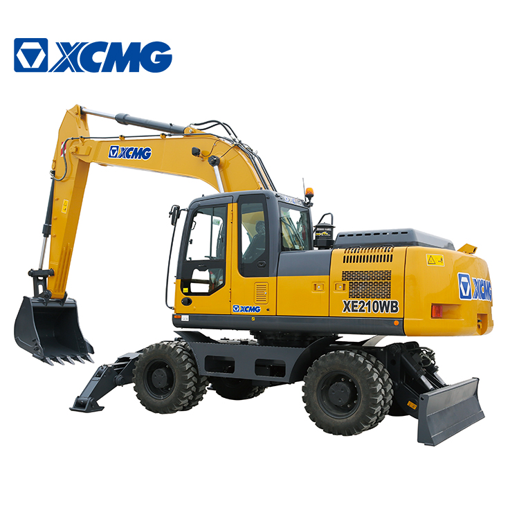 XCMG official 20 ton 0.9 Cbm excavator XE210WB China hydraulic wheel excavator machine for sale