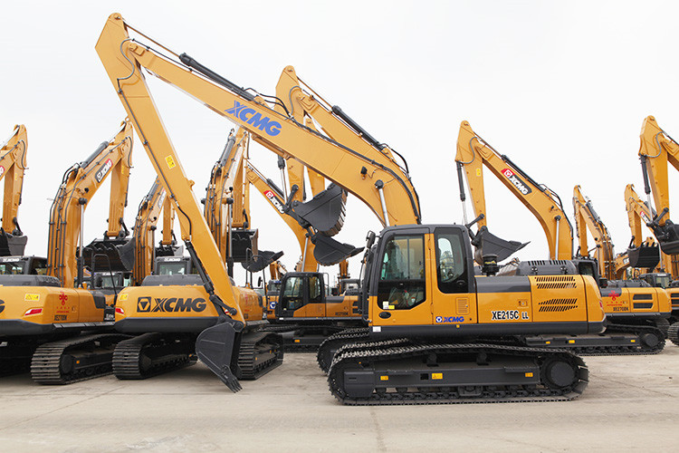 XCMG Long Boom Excavator 20 ton New Hydraulic Excavators with Cummins Engine XE215DLL for sale