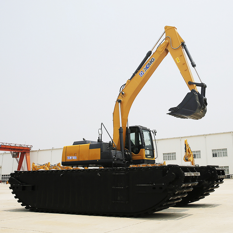 XCMG official 21 ton amphibious excavator XE215S crawler wetland swampy excavator equipment for sale