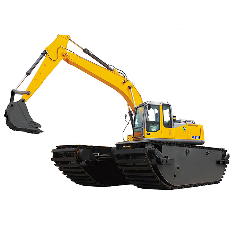 XCMG official 21 ton amphibious excavator XE215S crawler wetland swampy excavator equipment for sale